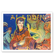 Aladdin: London Pantomime Theatre Poster - Fine Art Prints & Posters