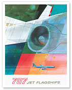 Boeing 707 Jet Flagships - c. 1957 - Fine Art Prints & Posters
