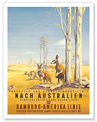 Hamburg America Line: Australian Outback - Fine Art Prints & Posters