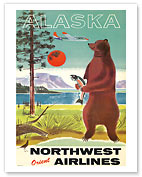 Alaska Northwest Orient Airlines - Giclée Art Prints & Posters
