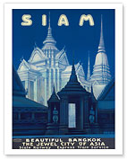 Siam - Beautiful Bangkok, The Jewel City of Asia - Thailand - Fine Art Prints & Posters
