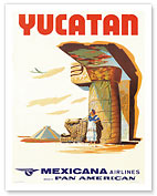 Mexicana Airlines via Pan American: Yucatan - Fine Art Prints & Posters