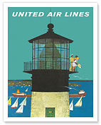 United Air Lines: Lighthouse - Fine Art Prints & Posters