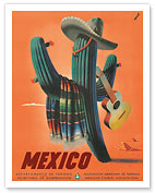 Mexico: Mariachi Cactus - Fine Art Prints & Posters