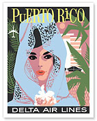 Delta Air Lines: Puerto Rico - Giclée Art Prints & Posters