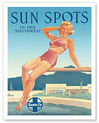 Santa Fe Railroad: Sun Spots in the Southwest - Fine Art Prints & Posters