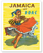 British Overseas Airways Corporation: Jamaica - Jet BOAC - Fine Art Prints & Posters