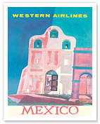 Western Airlines: Mexico - Fine Art Prints & Posters