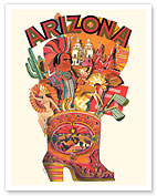 Arizona - c. 1960's - Fine Art Prints & Posters