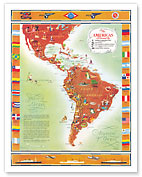 The Americas Served by, Pan American Air - Giclée Art Prints & Posters