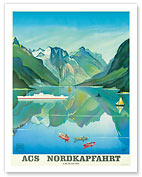 HAPAG Cruise Line, Nordkapfahrt, North Cape and Norwegian Fjords - Giclée Art Prints & Posters