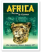 Pan American Airways Africa, Leopard, Wildlife - Fine Art Prints & Posters