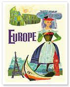 Europe - c. 1960's - Fine Art Prints & Posters