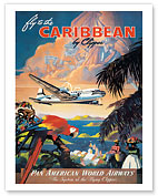 Pan American: Fly to the Caribbean by Clipper - Fine Art Prints & Posters