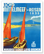 Lloyd Mittelmeer-Reisen - Fine Art Prints & Posters