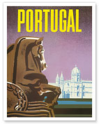 Lisbon, Portugal - Jerónimos Monastery - c. 1950's - Fine Art Prints & Posters