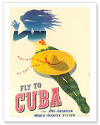 Pan Am Fly to Cuba - Holiday Isles of the Tropic - Giclée Art Prints & Posters