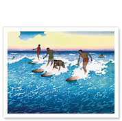 Surf Riders Honolulu, Hawaii - Fine Art Prints & Posters