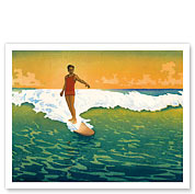 The Duke, Hawaiian Duke Kahanamoku Surfing - Giclée Art Prints & Posters