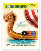 Pan Am Scandinavia Viking Ship - Fine Art Prints & Posters