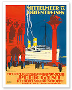 Peer Gynt - Steamship at Venice Port - Fine Art Prints & Posters