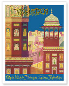 Pakistan - Wazir Khan's Mosque - Lahore, Pakistan - Muslim Architecture - Giclée Art Prints & Posters