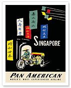Singapore Pan Am - Bike Taxi Pedicab - Fine Art Prints & Posters