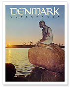 Copenhagen, Denmark - Langelinie Little Mermaid Statue - Fine Art Prints & Posters