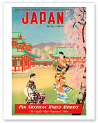 Pan Am Japan, Spring in Kyoto - Geishas - Fine Art Prints & Posters