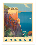 Greece - Mount of Athos, Tourist Department of Greece - Fine Art Prints & Posters