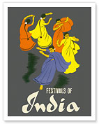 Festivals of India - Classical Indian Dancers - Fine Art Prints & Posters