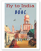 India by BOAC - Giclée Art Prints & Posters
