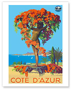 Cote D'Azur Statue PLM - French Riviera - Giclée Art Prints & Posters
