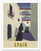 Spain - Spanish Women in Black Mantillas - Fine Art Prints & Posters