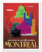 Montreal, Canada - TCA (Trans-Canada Air Lines) - Air Canada - Fine Art Prints & Posters