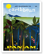 Jet Clippers to Caribbean - Pan American World Airways - Fine Art Prints & Posters