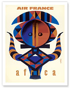 Africa - Aviation - African Tribal Motif - Fine Art Prints & Posters