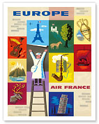 Europe - Aviation - Icons of the European Countries - Fine Art Prints & Posters