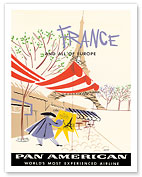 Pan American Airlines, France and All Of Europe, Eiffel Tower, Painter - Fine Art Prints & Posters