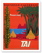 Nouvelle Calédonie (New Caledonia) - TAI Airline - Fine Art Prints & Posters