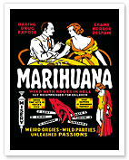 Marihuana - Weed with Roots in Hell - Fine Art Prints & Posters