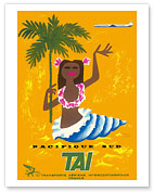 Pacifique Sud (South Pacific) - Transport Aeriens Internationaux (TAI) - Fine Art Prints & Posters