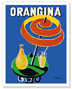 Orangina Sparkling Soda - Umbrella Ad - Fine Art Prints & Posters