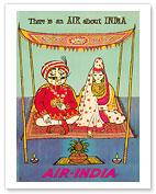 There is an AIR about INDIA - Indian Maharaja - Air India - Fine Art Prints & Posters