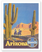 Santa Fe Railroad - Arizona - Giclée Art Prints & Posters