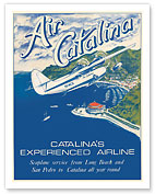 Santa Catalina Island, California - Grumann Goose Airplane - Air Catalina Airline - Fine Art Prints & Posters