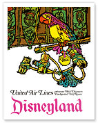 Disneyland -  José the Mexican Macaw - United Air Lines - Fine Art Prints & Posters