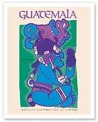 Guatemala - Itzamna, Dios de Los Cielos (God of the Heavens) - Mayan God - Fine Art Prints & Posters