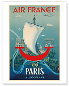 Paris a 2000 Ans (2000 Years Old) - Aviation - Fine Art Prints & Posters