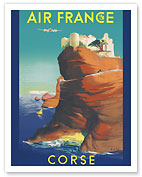 Corse (Corsica) - Cliffs of Bonifacio & Mediterranean Sea - Fine Art Prints & Posters